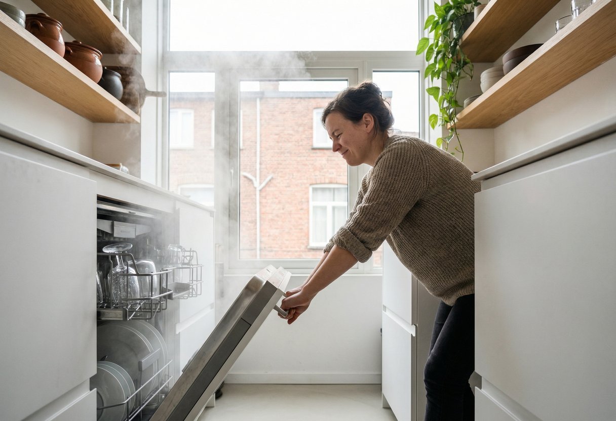 vaatwasser openen afkoelen fouten