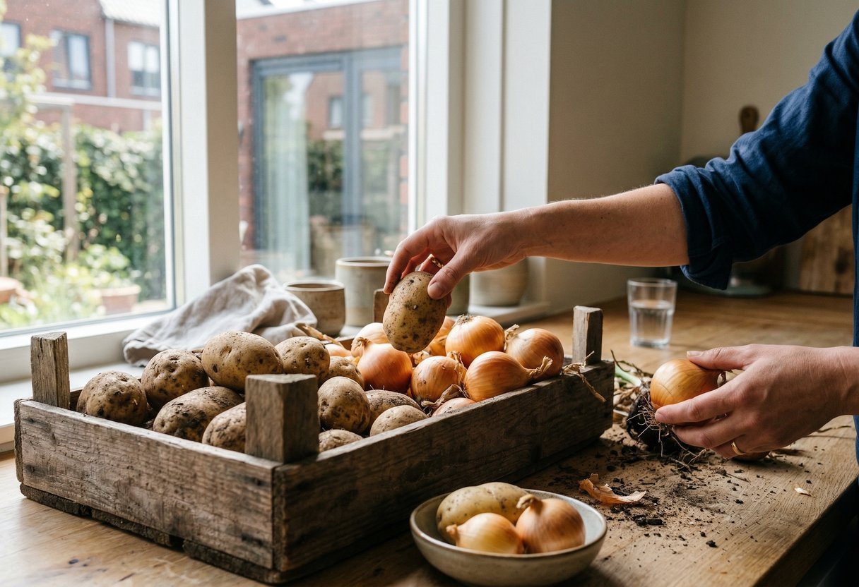 aardappelen uien groenteverspilling