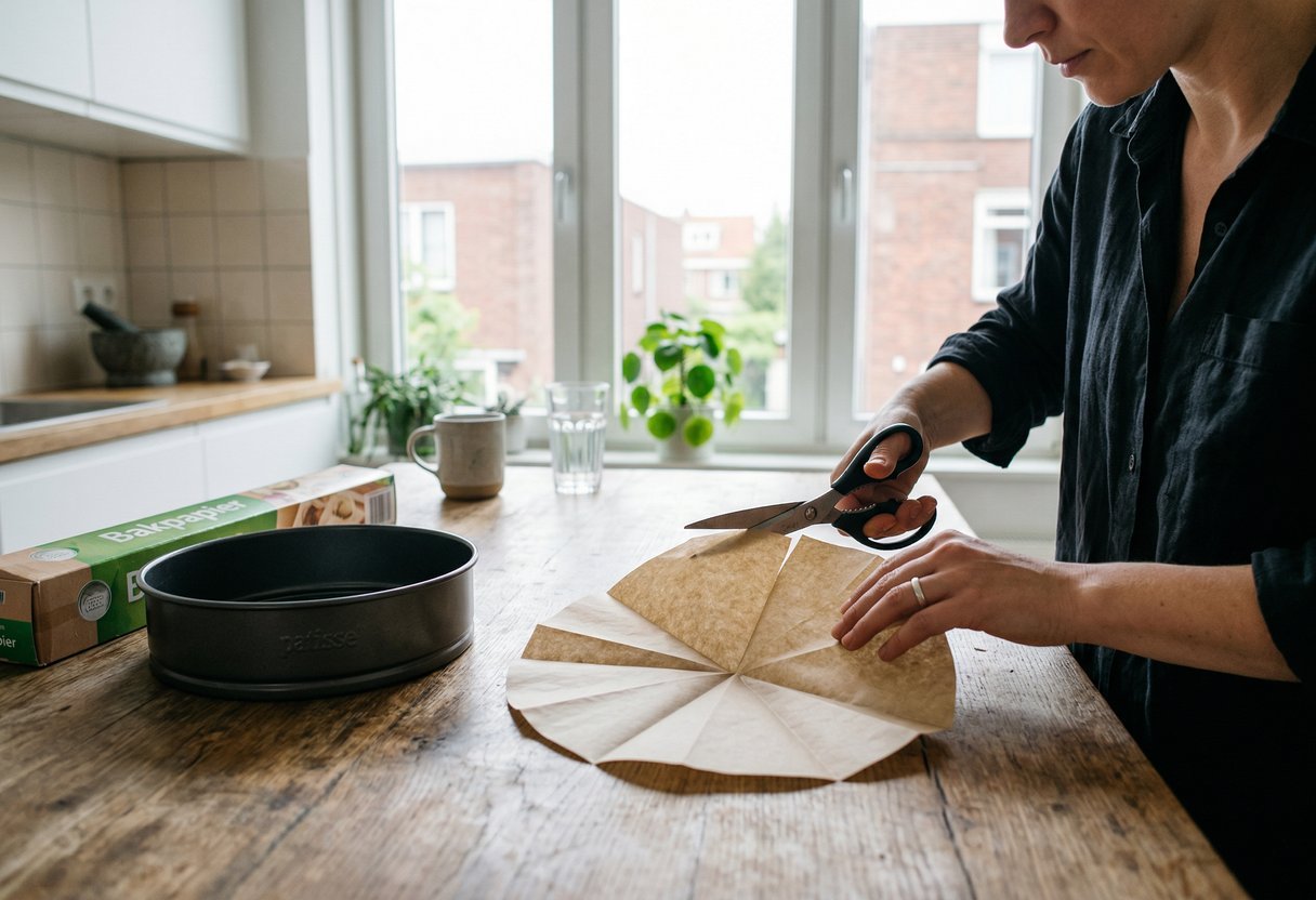 mislukte taarten bakpapier invetten bakvormen