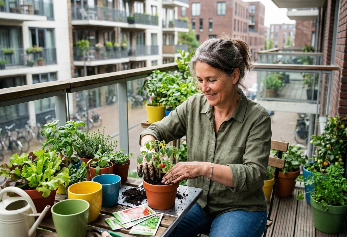 crisistuin besparen groenten balkon inflatie