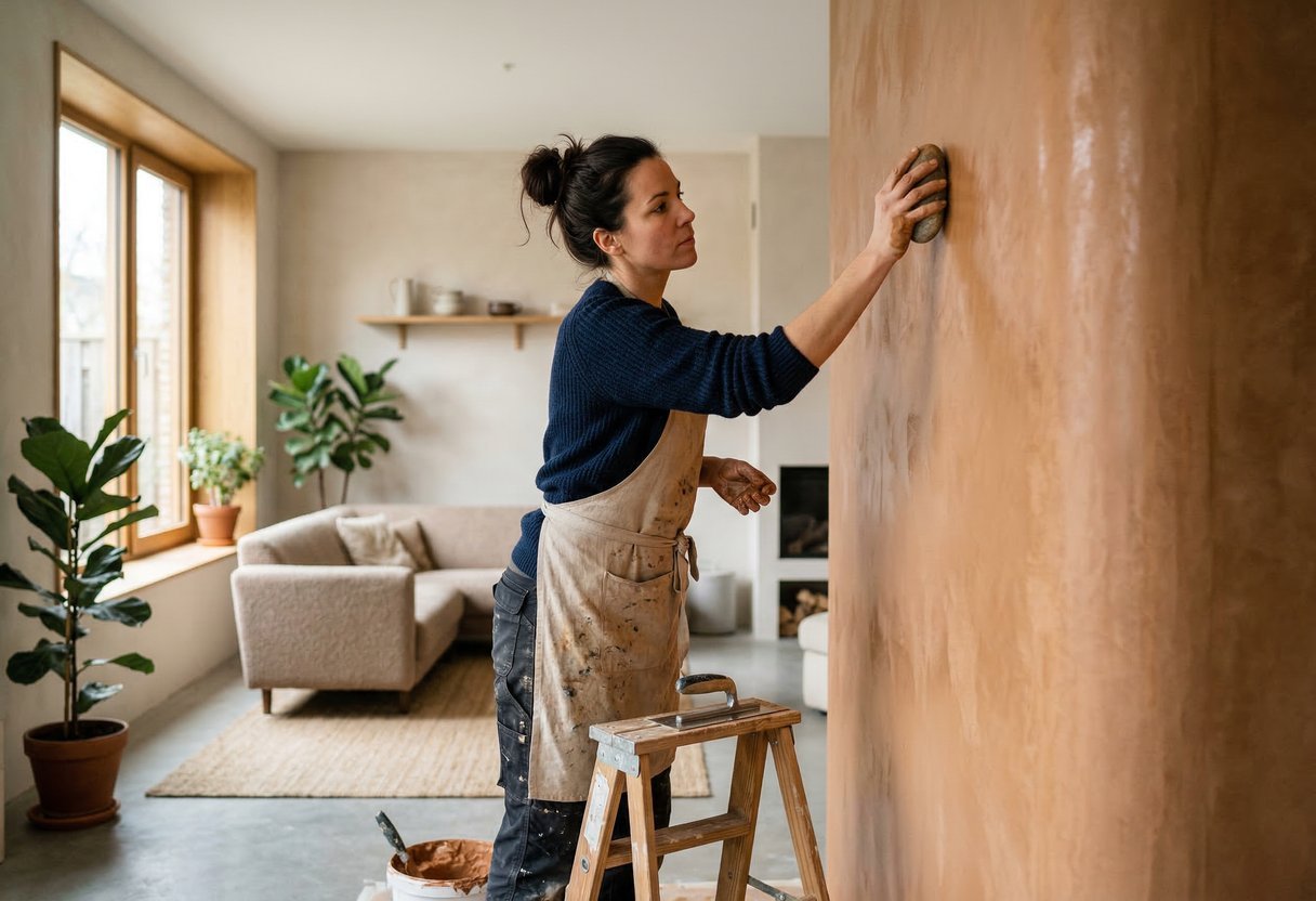 panoramisch behang ruwe muurtrend