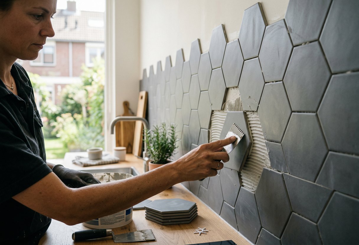 geometrisch motief keuken badkamer 2026