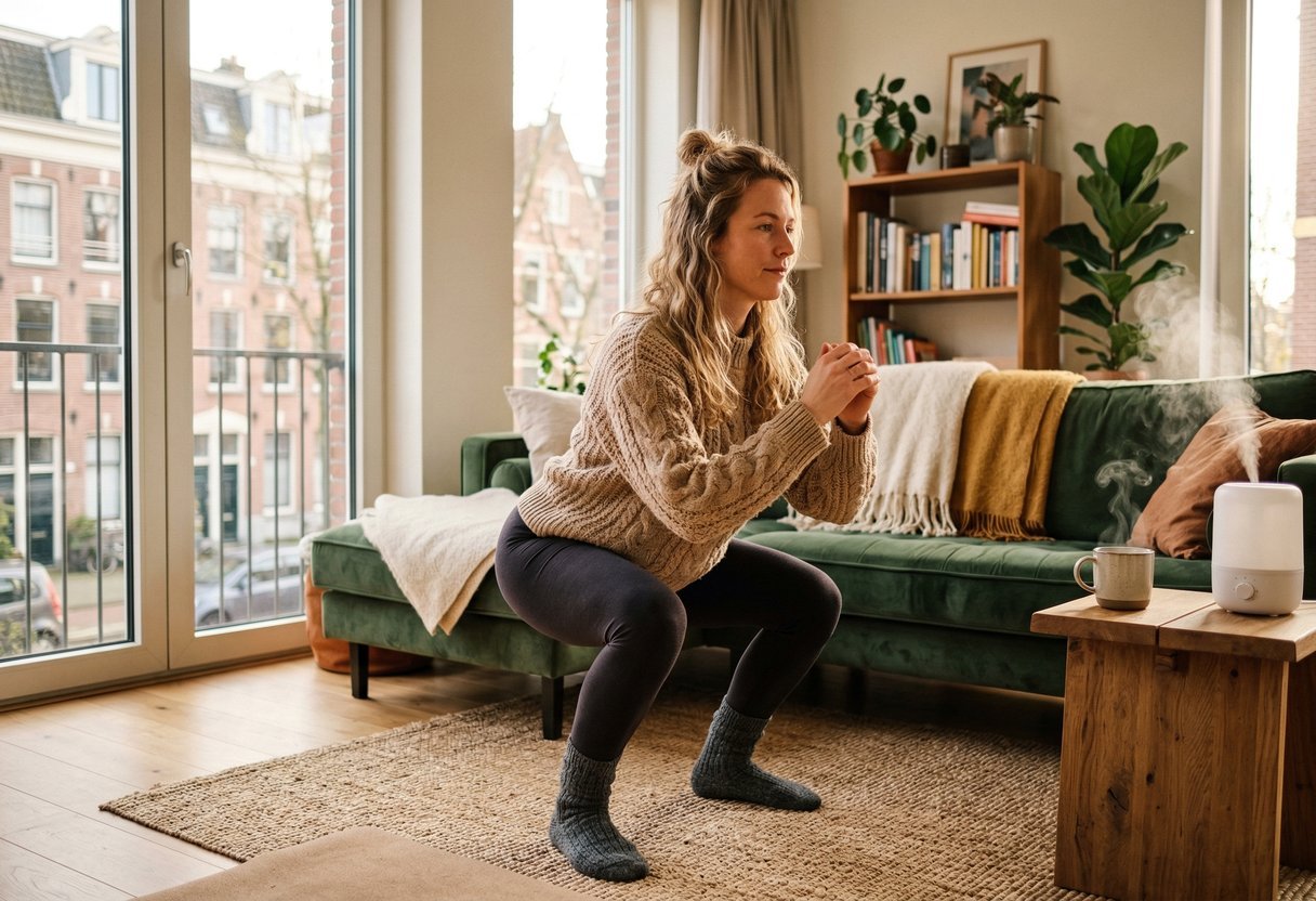 rillend warm blijven verwarming verhogen